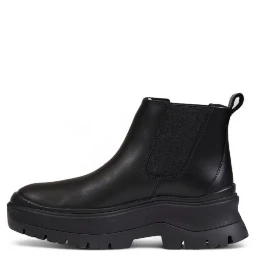 Black Leather Chelsea Boots