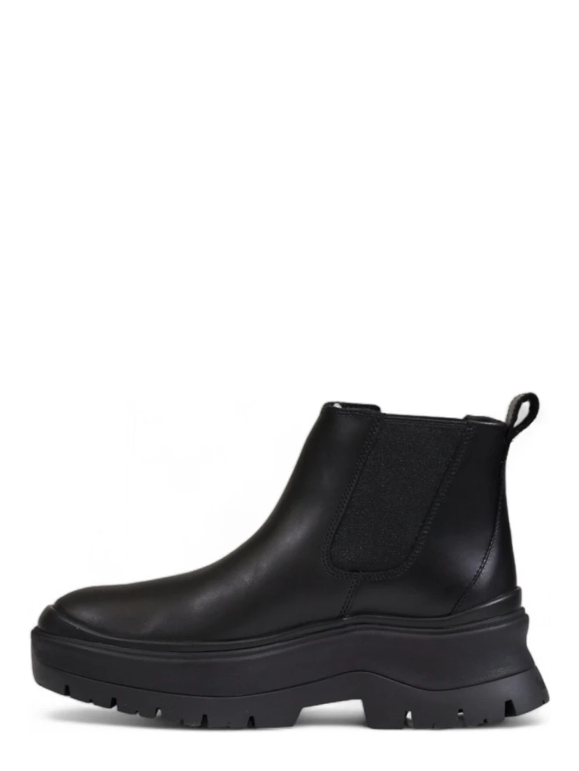 Black Leather Chelsea Boots