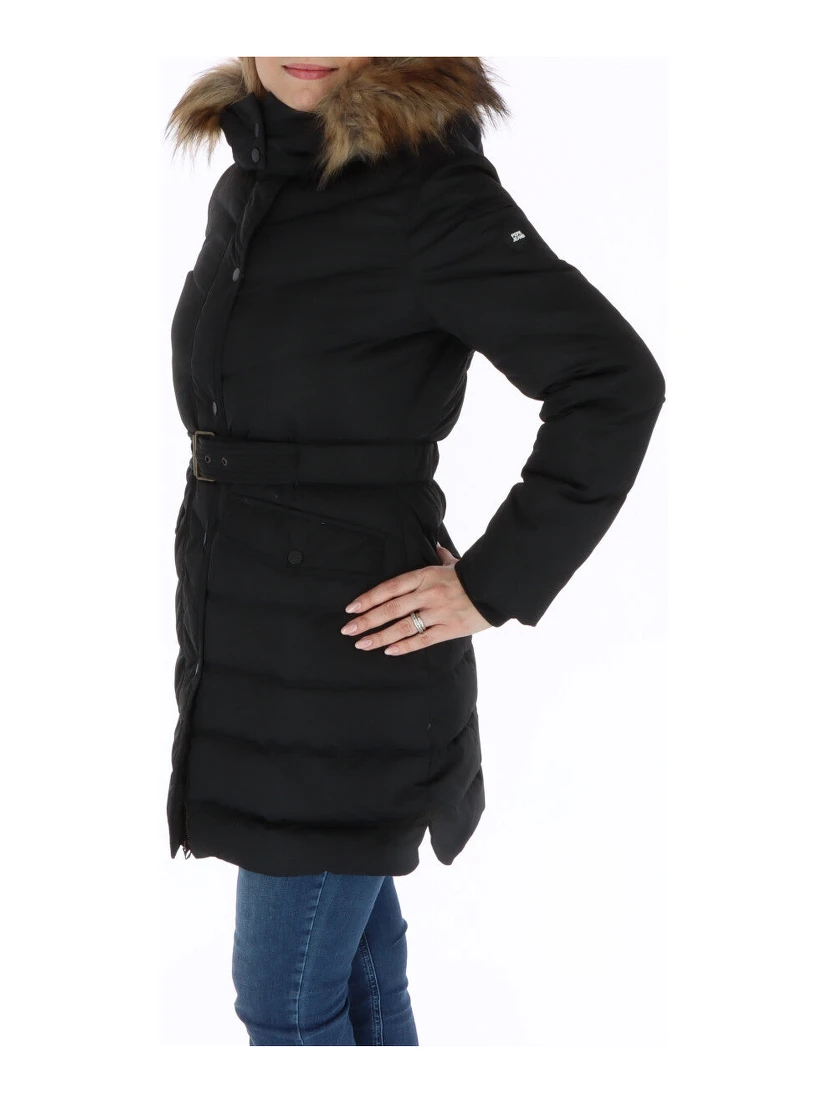 Black Polyester Coat