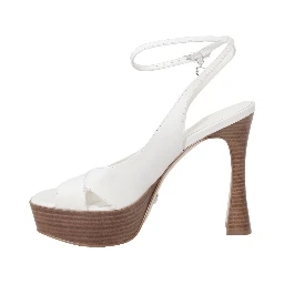 Beige Other Fibres Platform Sandals