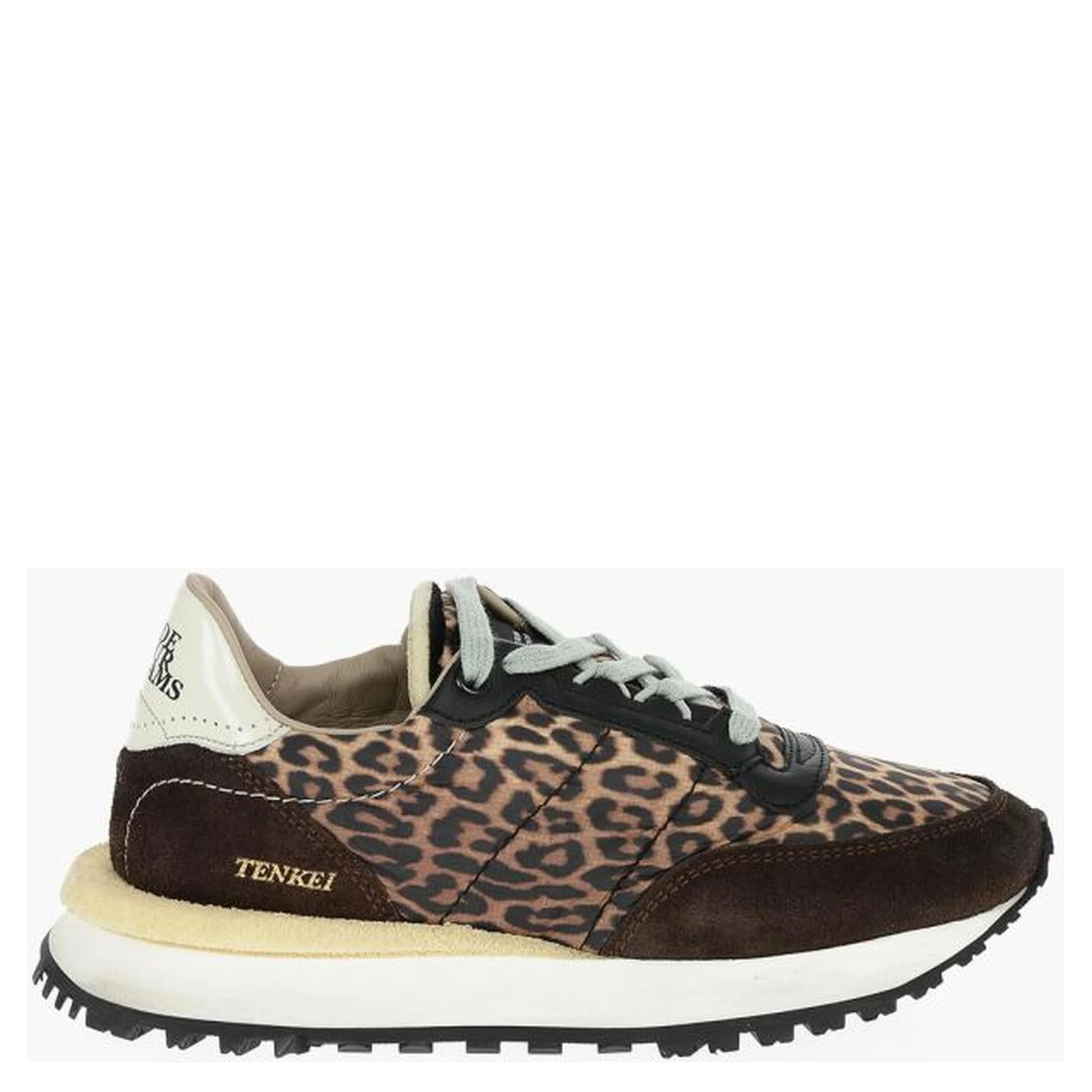 Brown Leather Low Top Sneakers