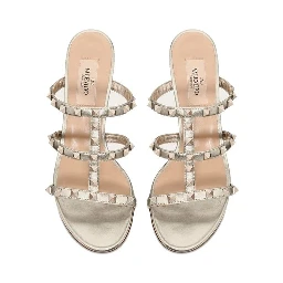 Gold Calfskin Mules