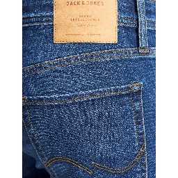 Blue Cotton Slim Fit Jeans