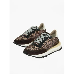 Brown Leather Low Top Sneakers