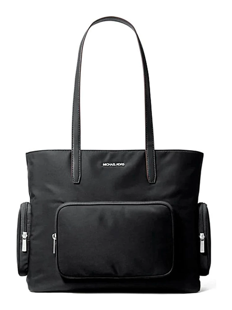 Black Nylon Tote Bag