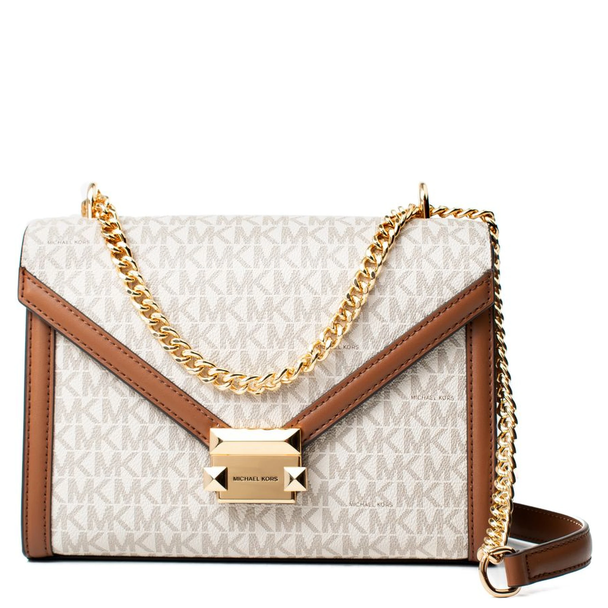 Beige Canvas Shoulder Bag