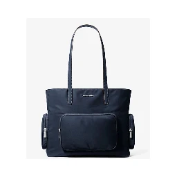Blue Nylon Tote Bag