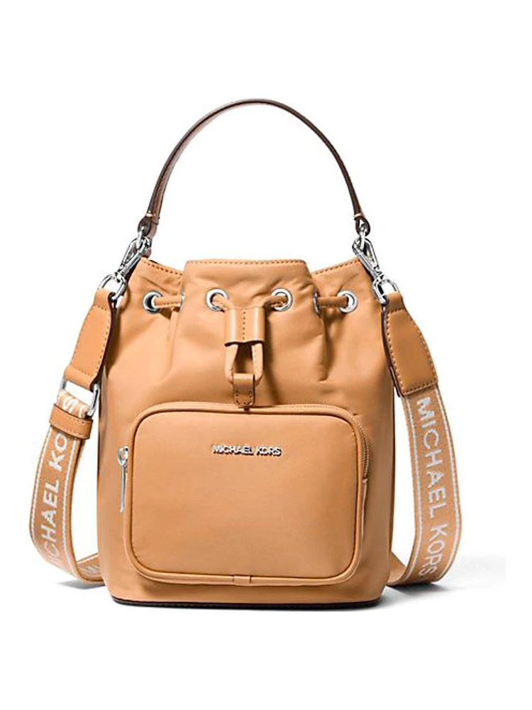 Brown Nylon Backet Bag