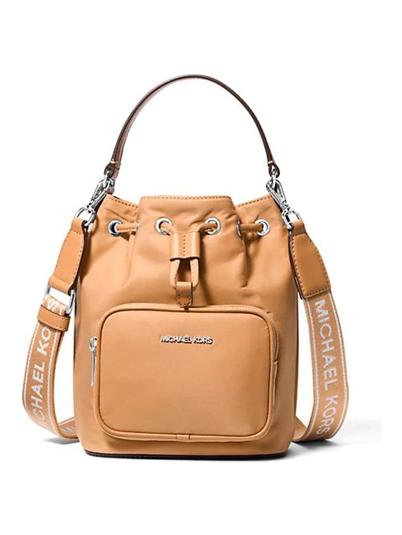 Brown Nylon Backet Bag