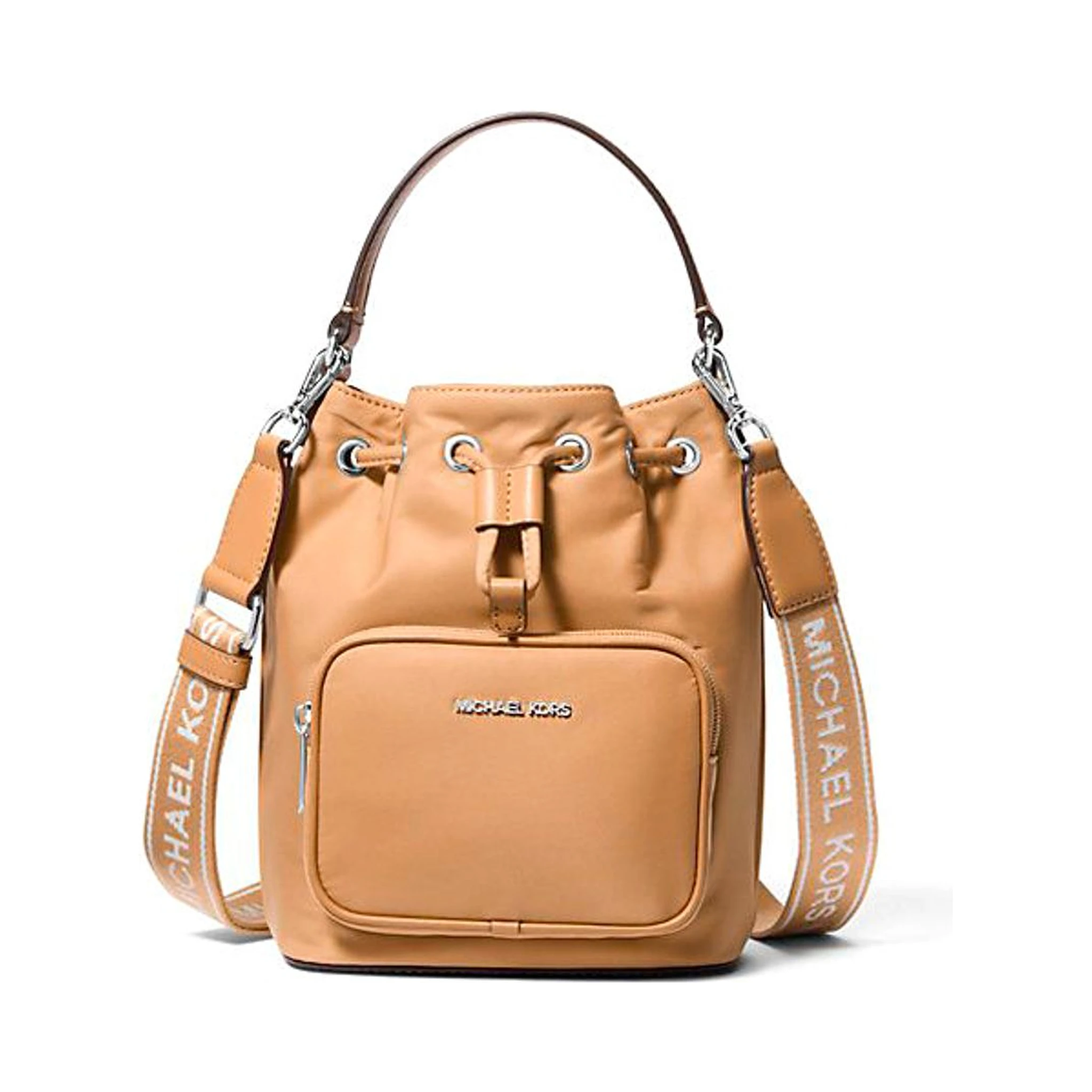 Brown Nylon Backet Bag