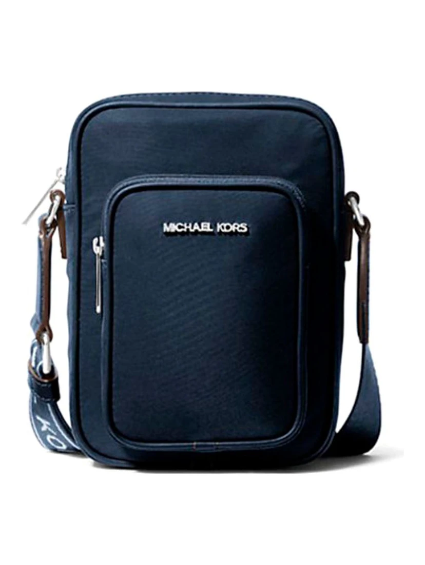 Blue Nylon Messenger Bag