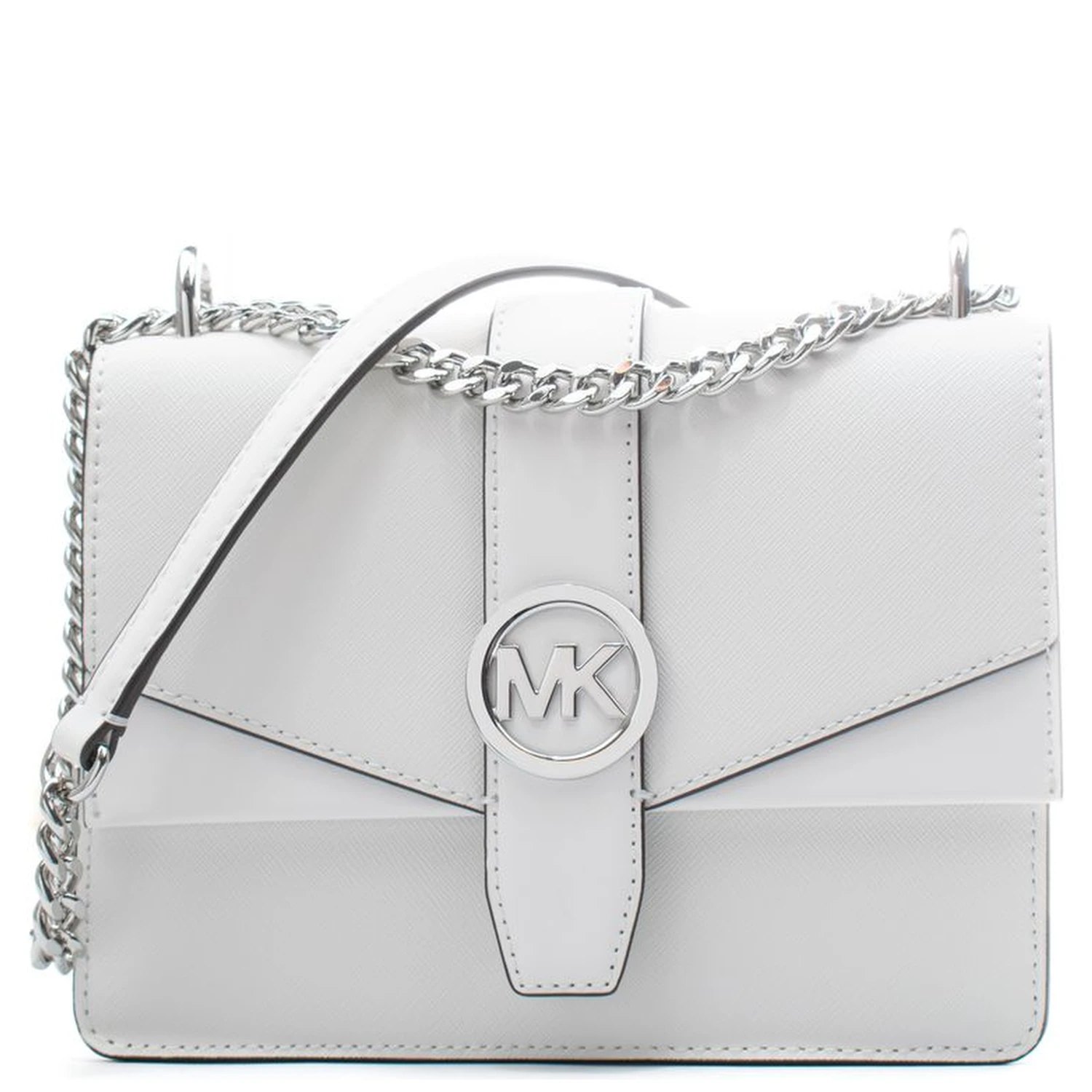 White Leather Shoulder Bag
