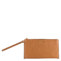 Brown Leather Clutch Bag