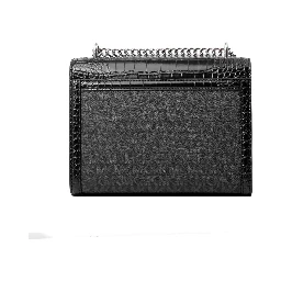Black Canvas Crossbody Bag