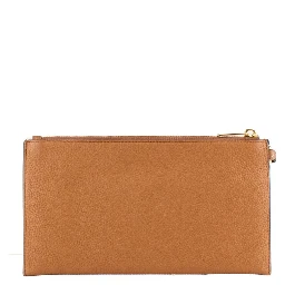 Brown Leather Clutch Bag