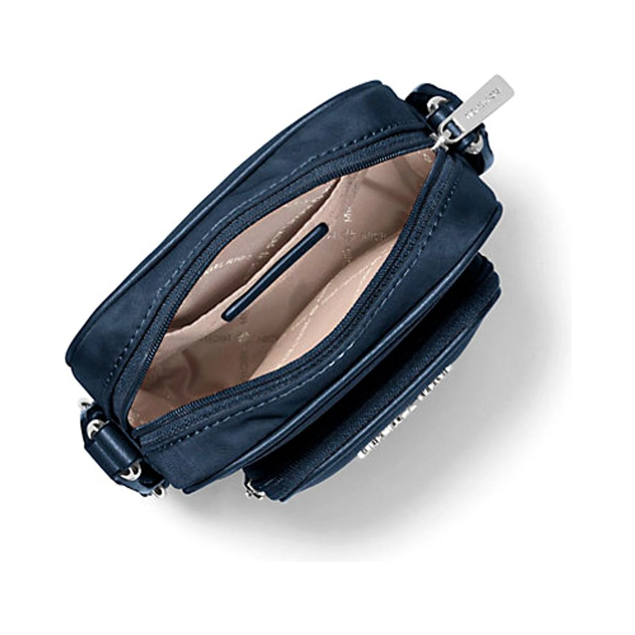 Blue Nylon Messenger Bag