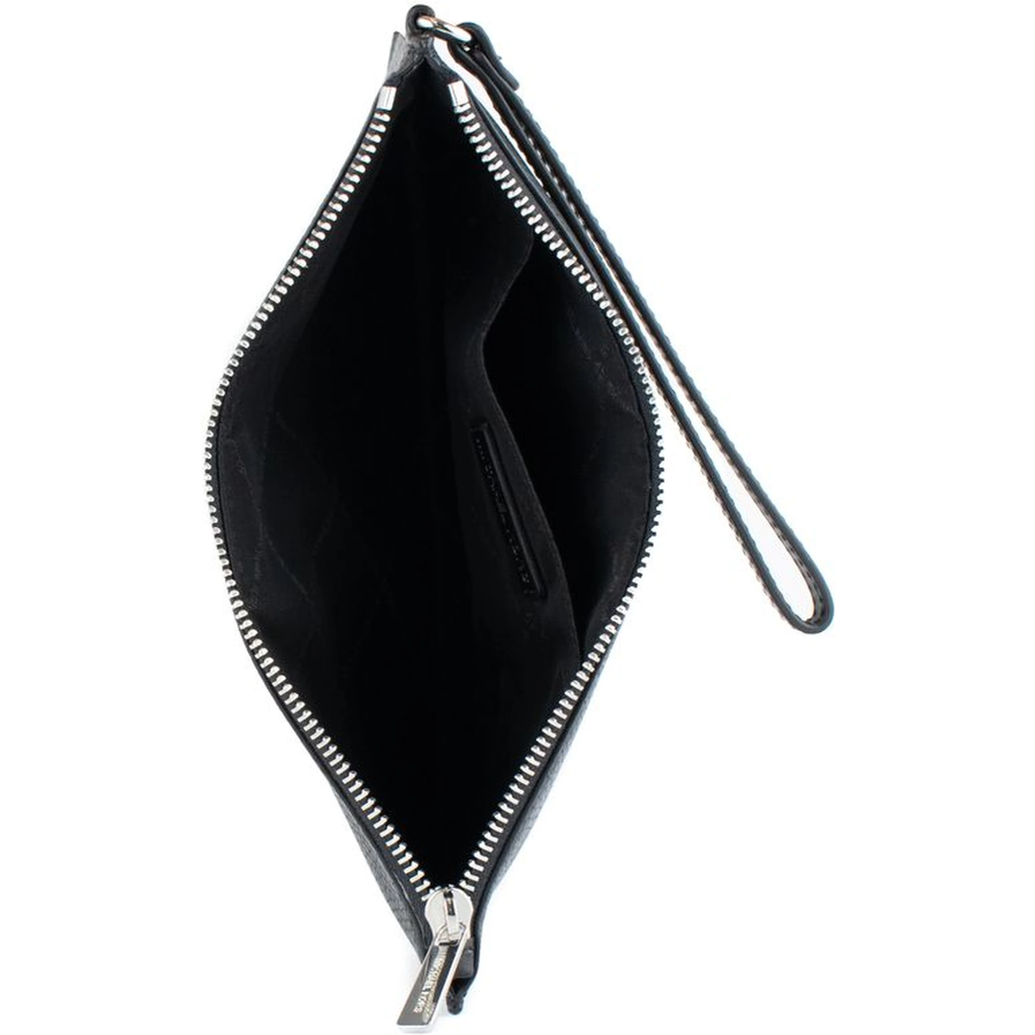 Black Leather Clutch Bag