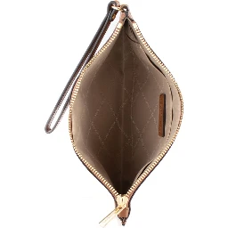 Brown Leather Clutch Bag
