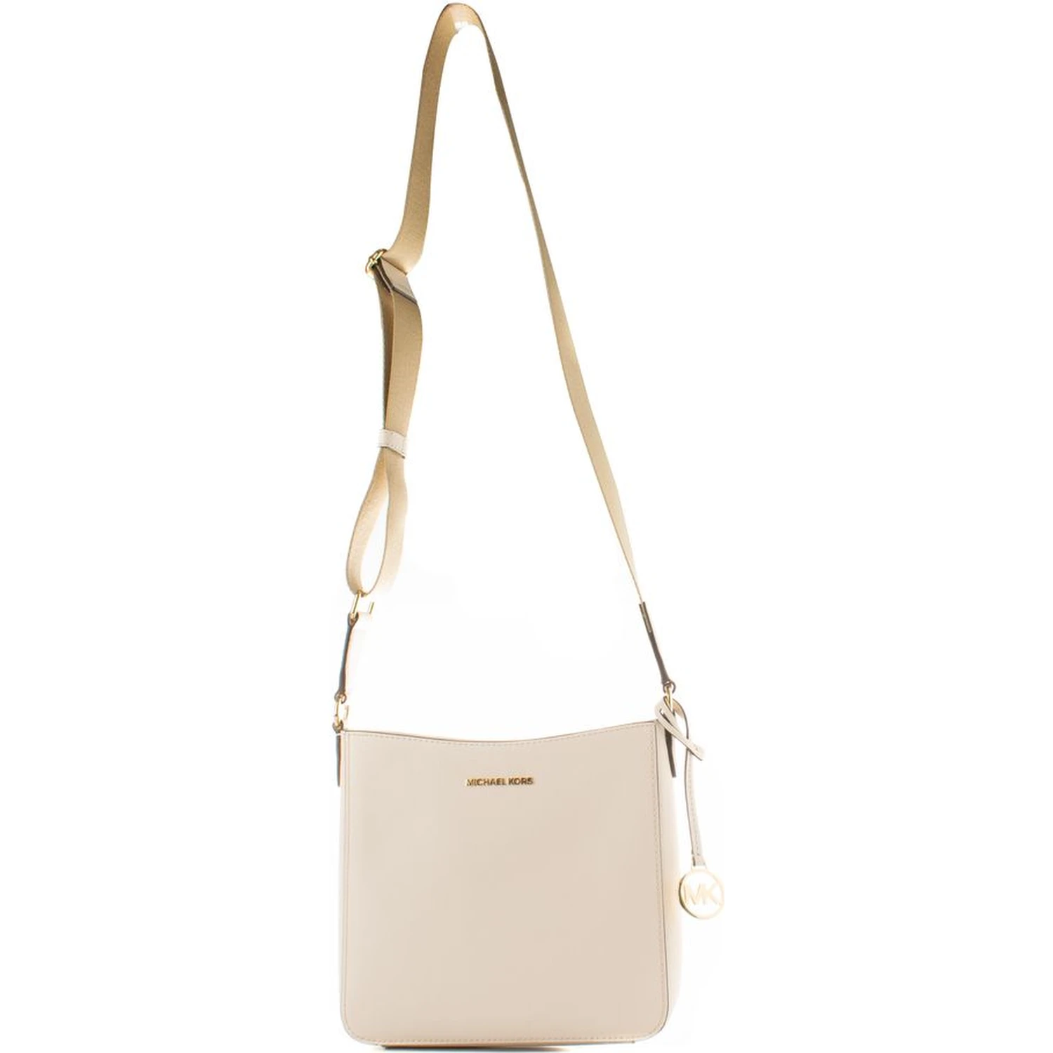 Beige Canvas Crossbody Bag