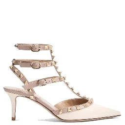 Bicolor Calfskin Platform Pumps