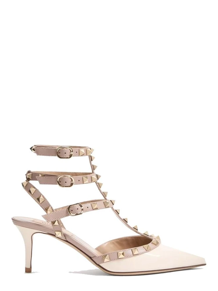 Bicolor Calfskin Platform Pumps
