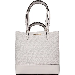 White Leather Tote Bag
