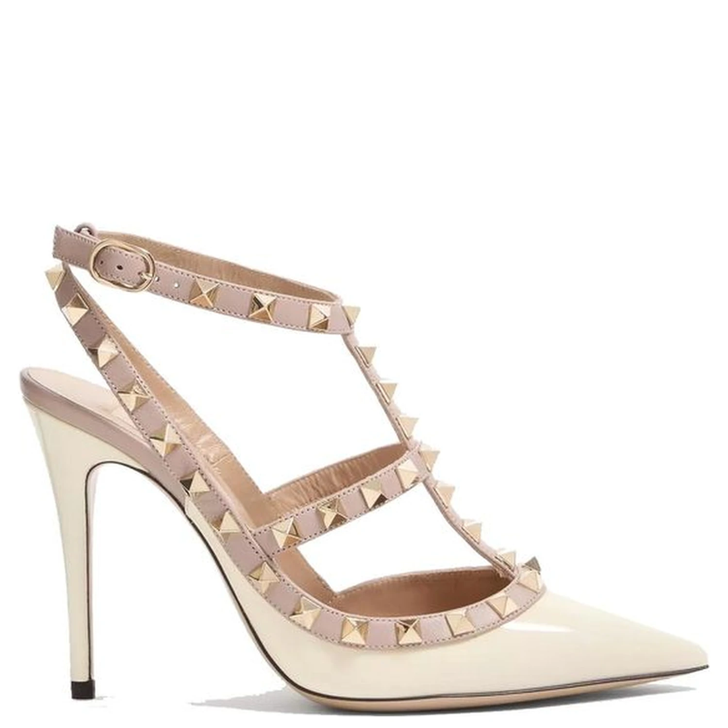Bicolor Calfskin Platform Pumps