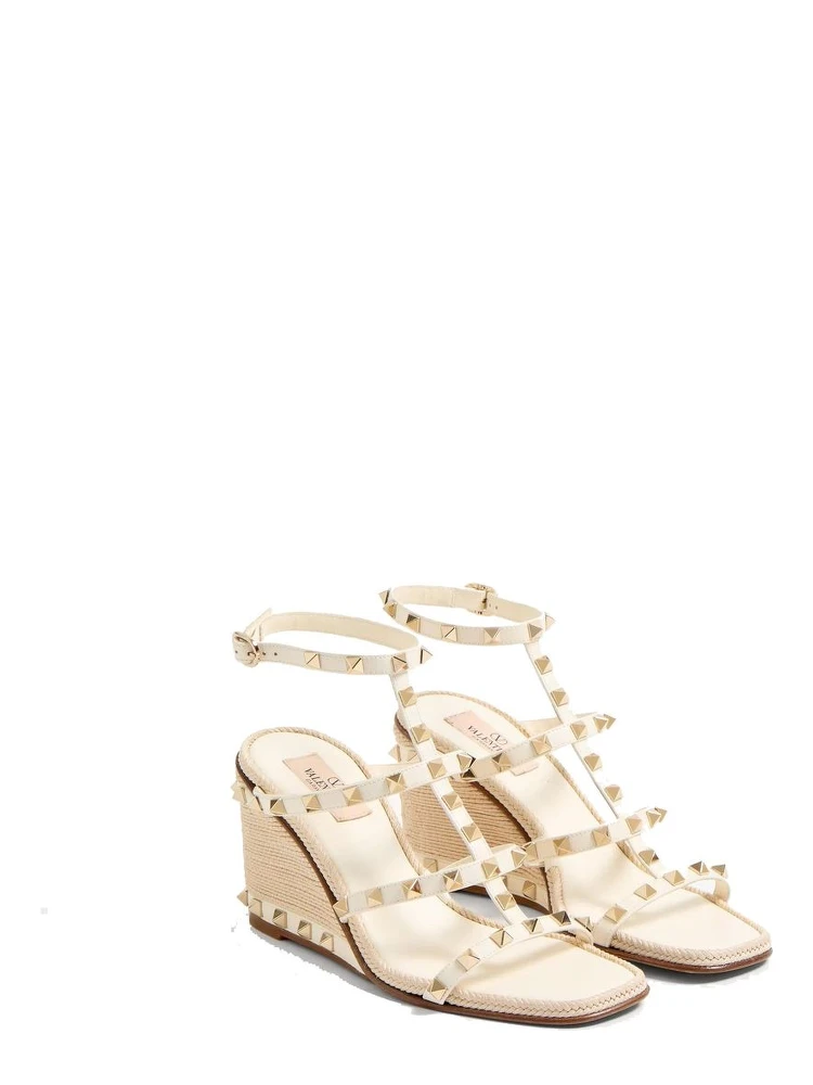 Bicolor Calfskin Wedge Sandals alternative