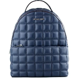Blue Artificial Leather Backpack