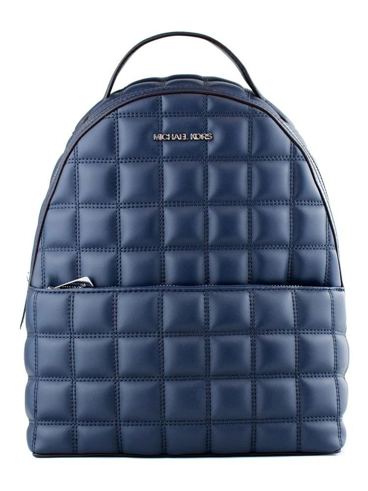 Blue Artificial Leather Backpack