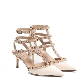 Bicolor Calfskin Platform Pumps