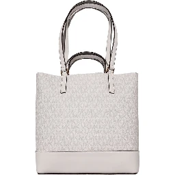 White Leather Tote Bag