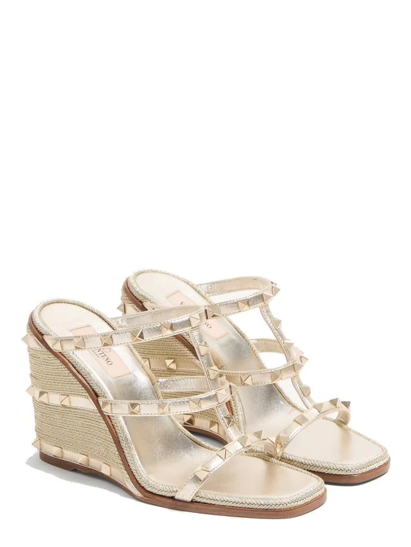 Gold Calfskin Mules