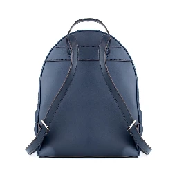 Blue Artificial Leather Backpack