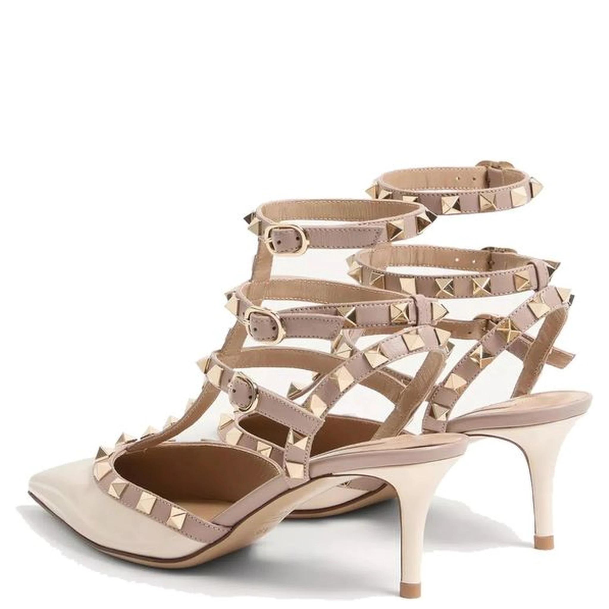 Bicolor Calfskin Platform Pumps