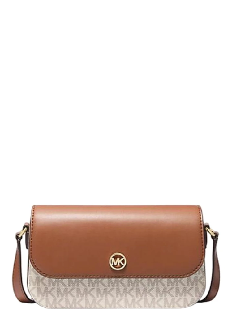 Beige Leather Crossbody Bag