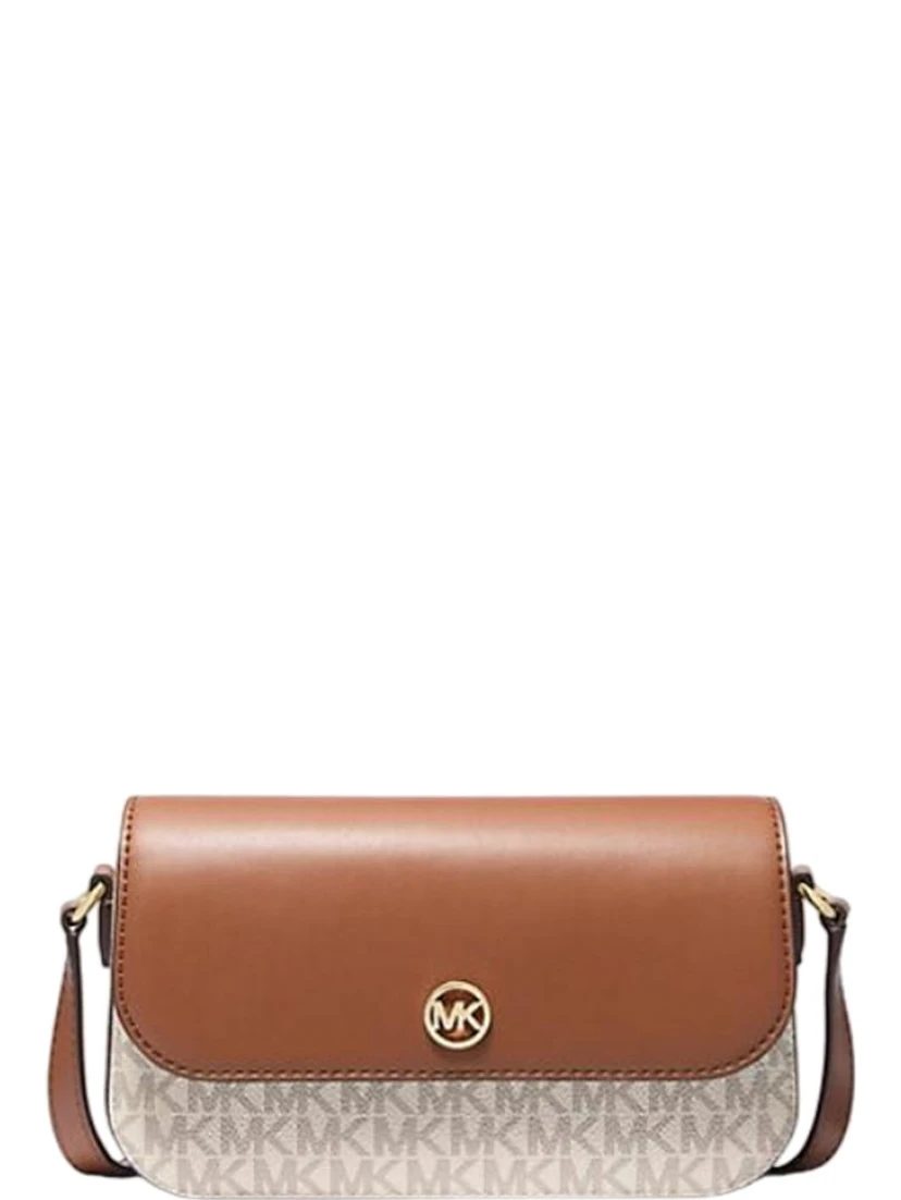 Beige Leather Crossbody Bag