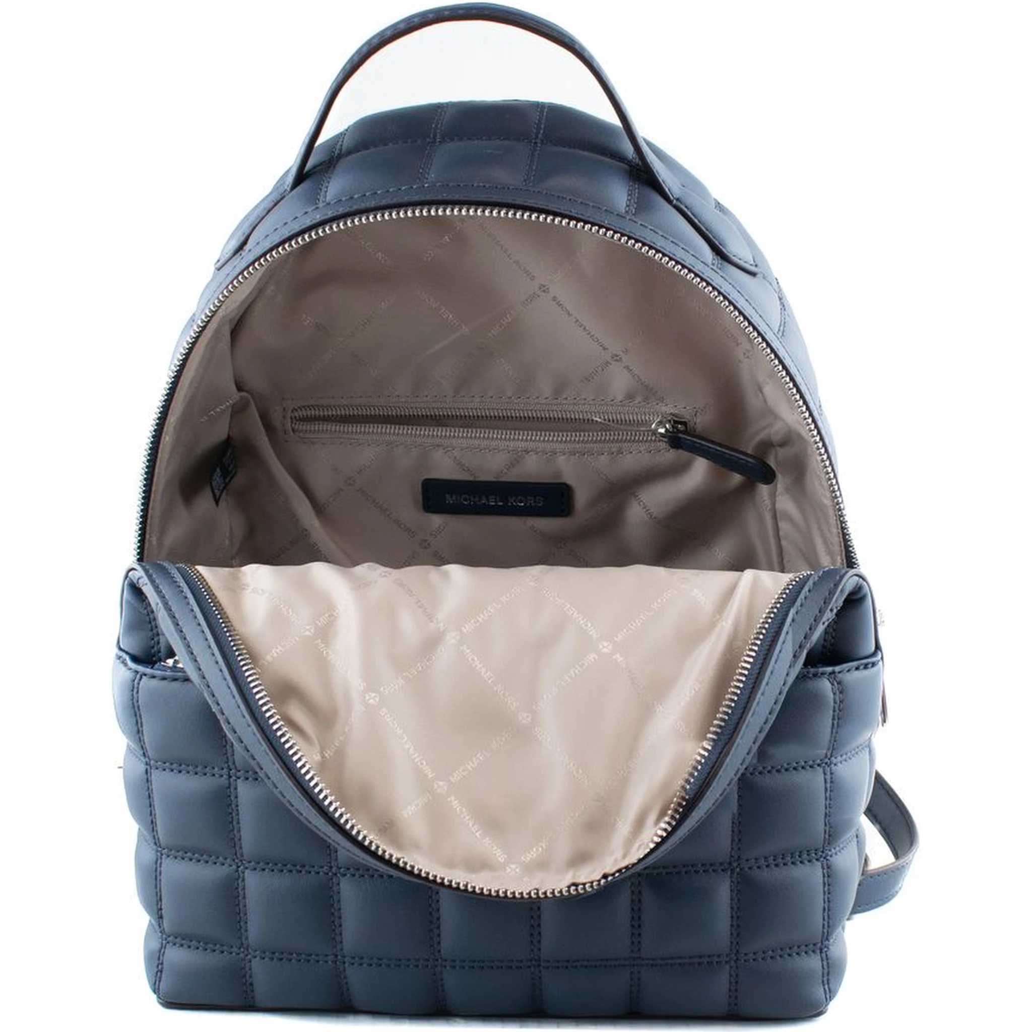 Blue Artificial Leather Backpack