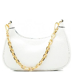 White Leather Shoulder Bag