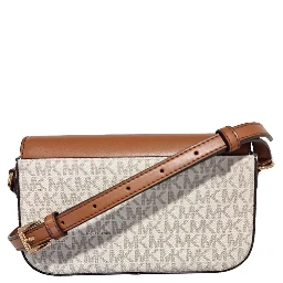 Beige Leather Crossbody Bag