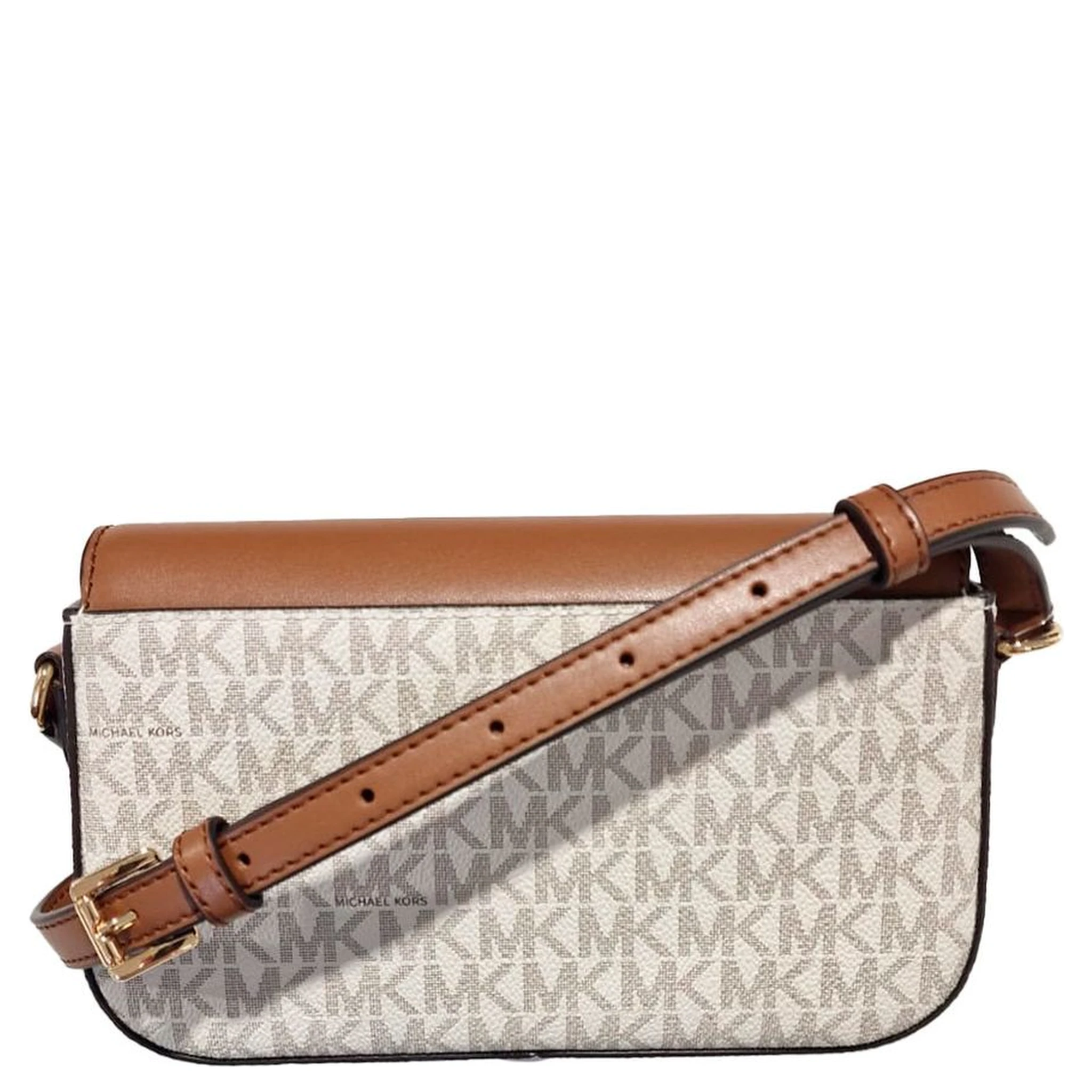 Beige Leather Crossbody Bag