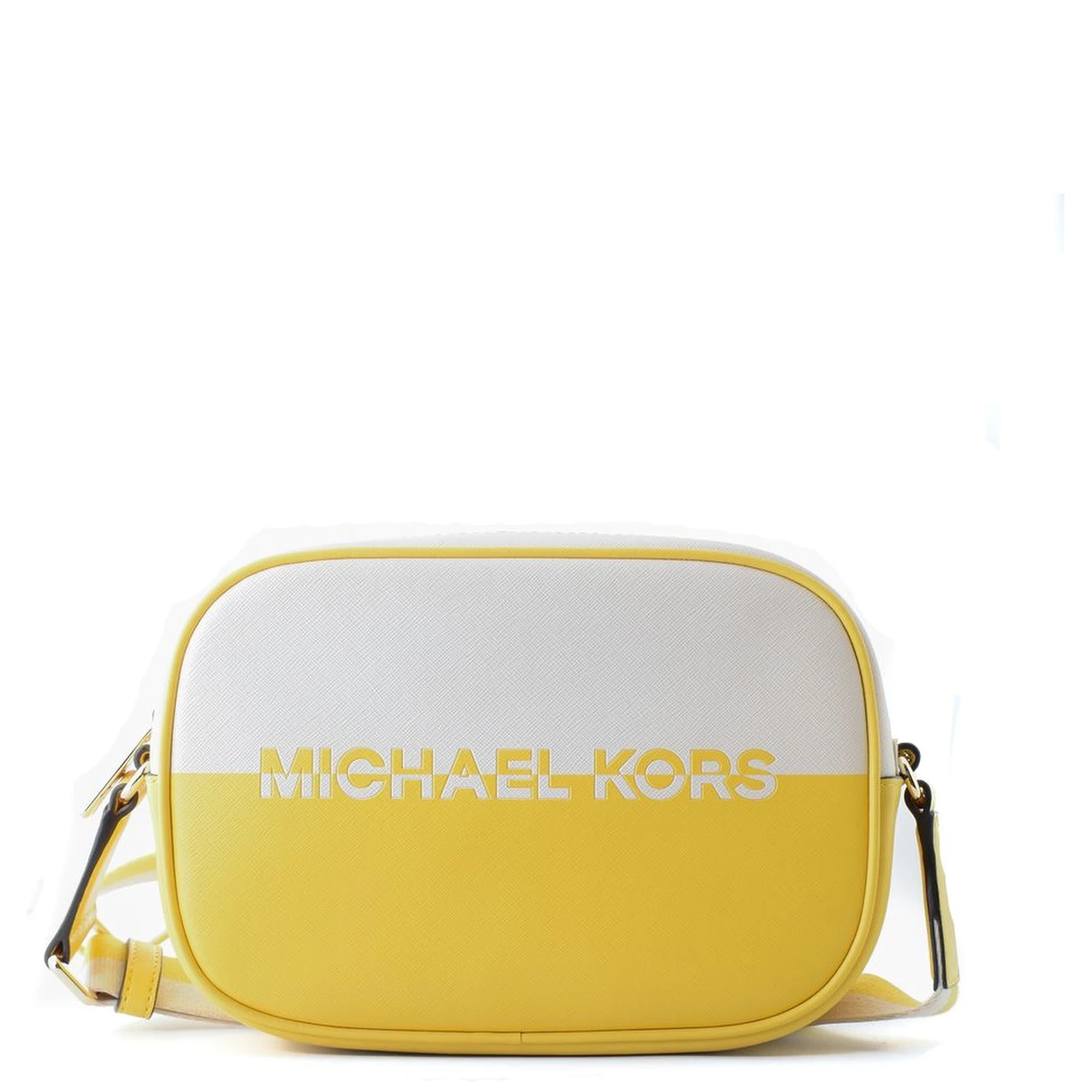 Bicolor Canvas Crossbody Bag