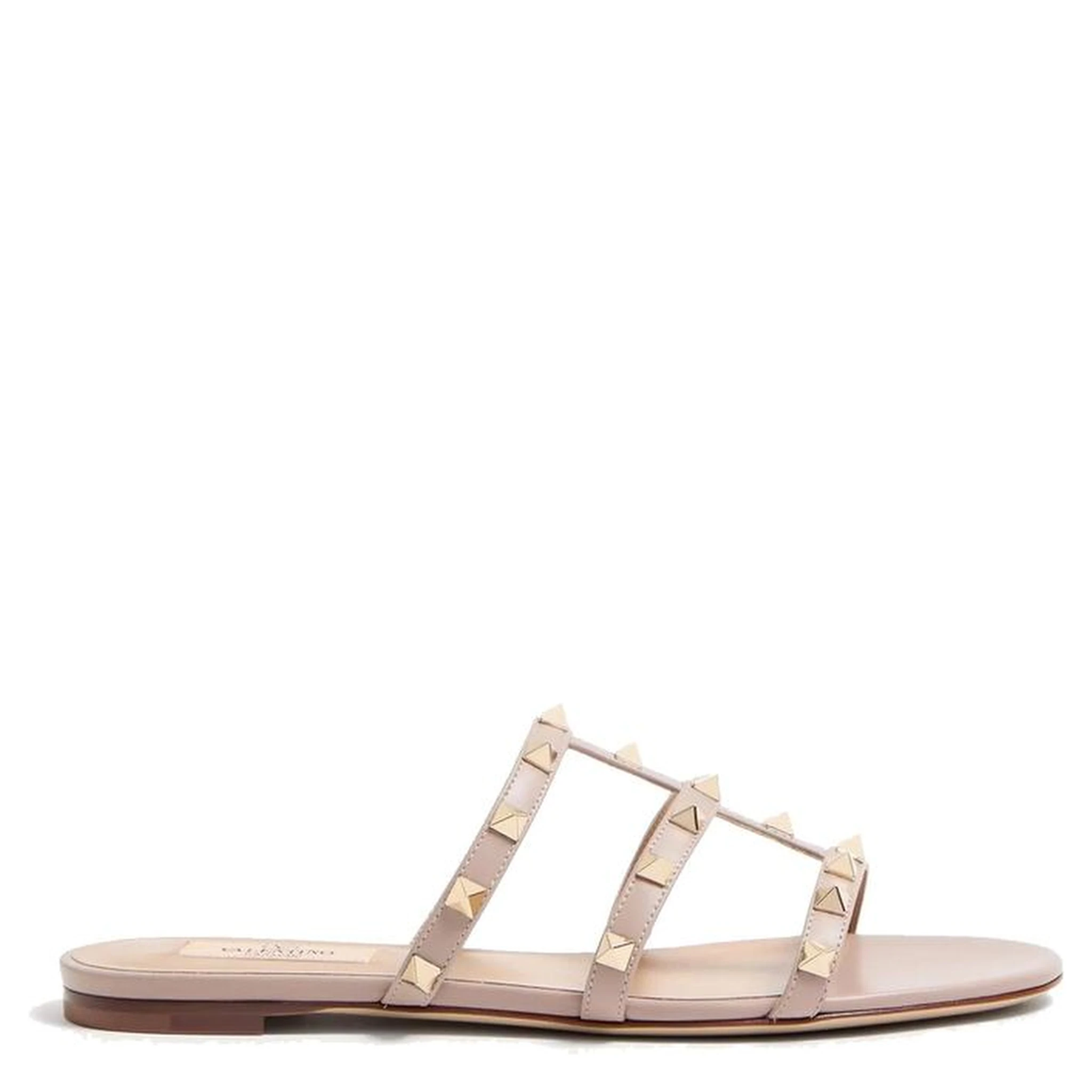 Multicolor Calfskin Strap-On Sandals