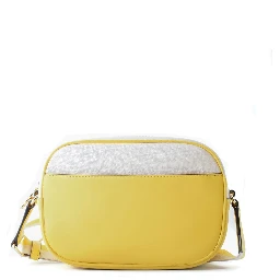 Bicolor Canvas Crossbody Bag
