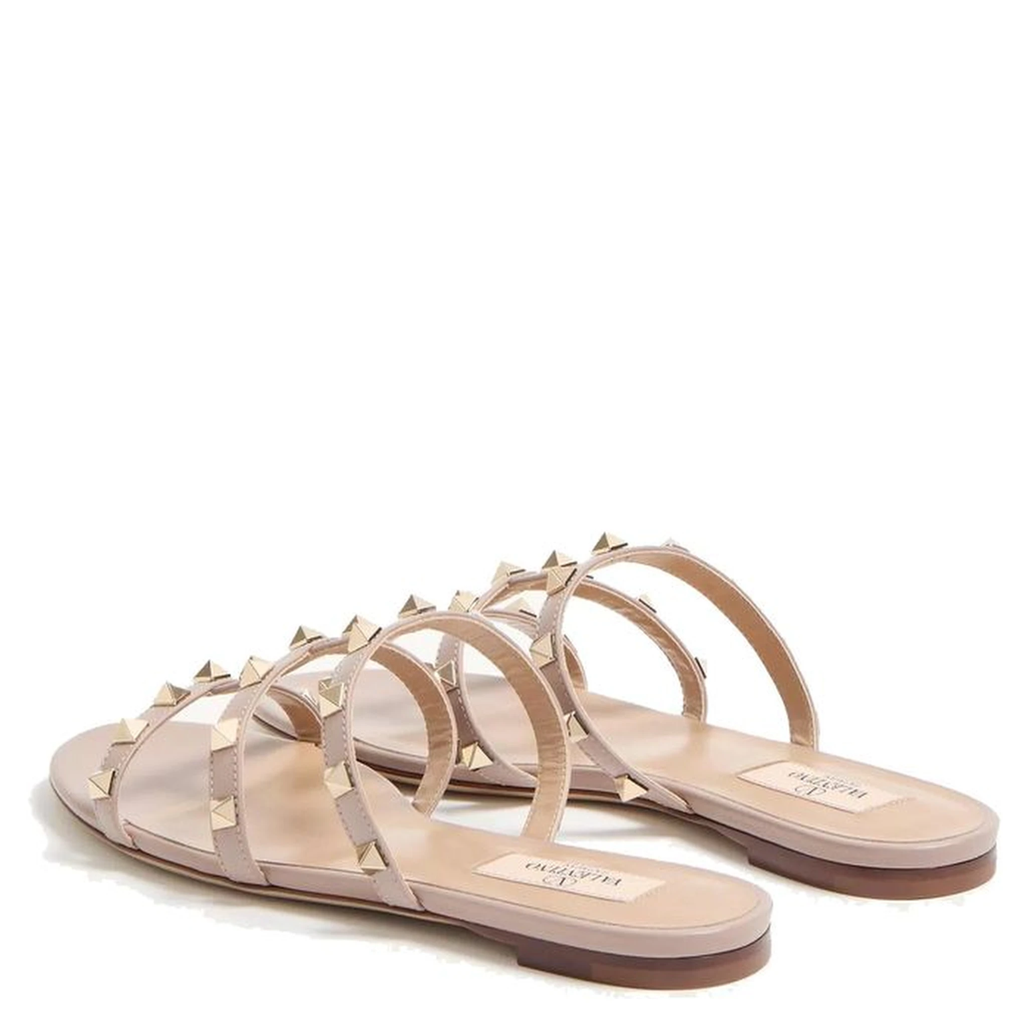 Multicolor Calfskin Strap-On Sandals