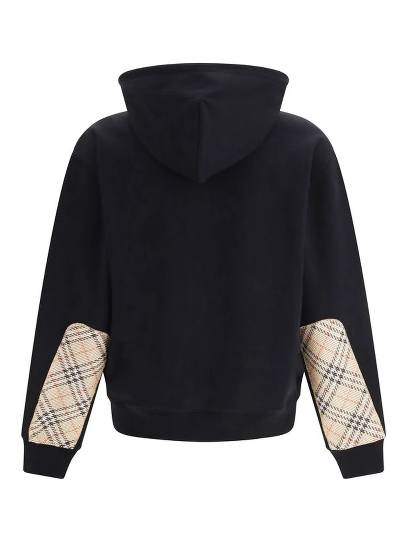 Black Cotton Sweatshirt