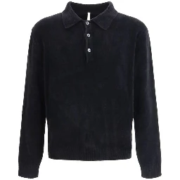 Black Cotton Polo Shirt