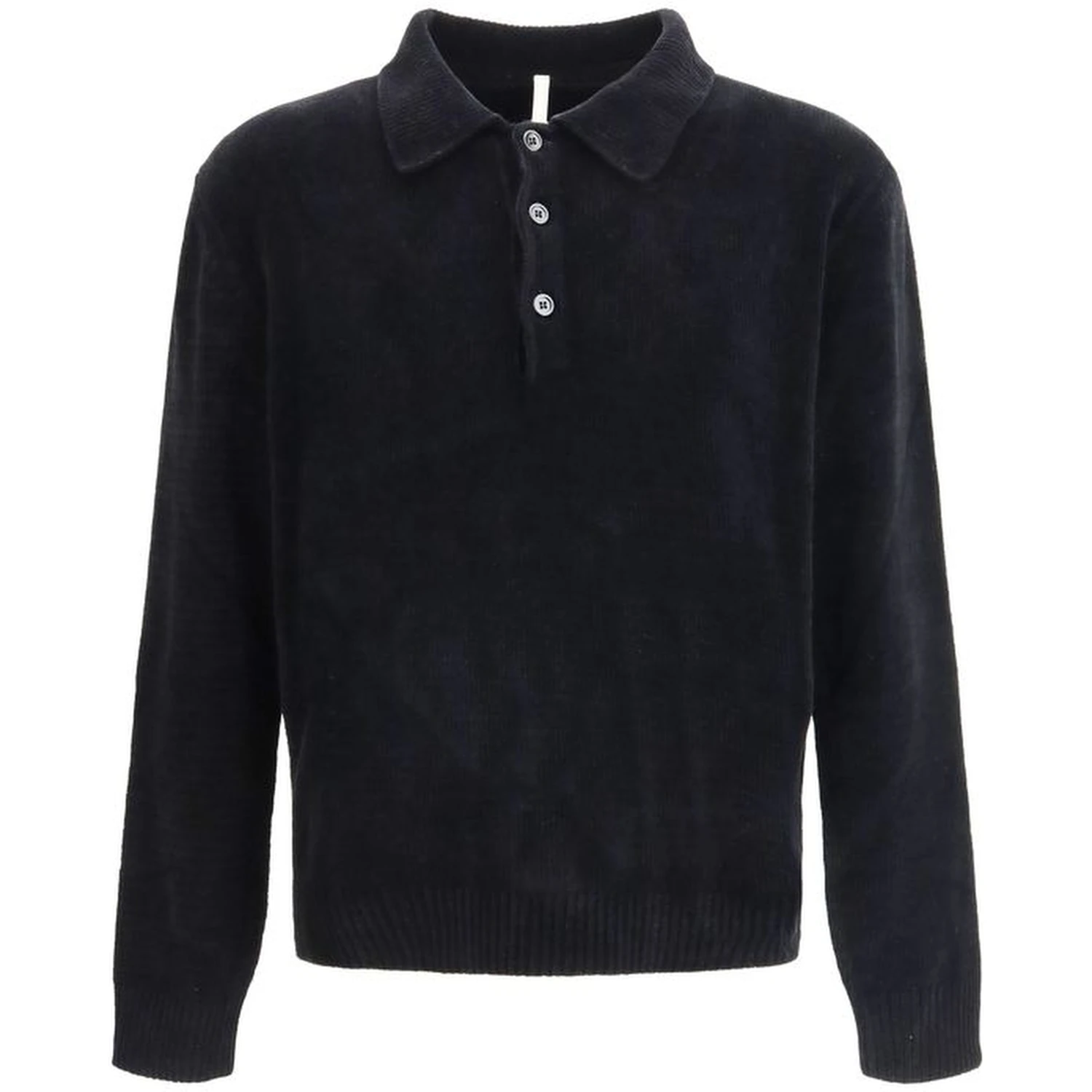 Black Cotton Polo Shirt