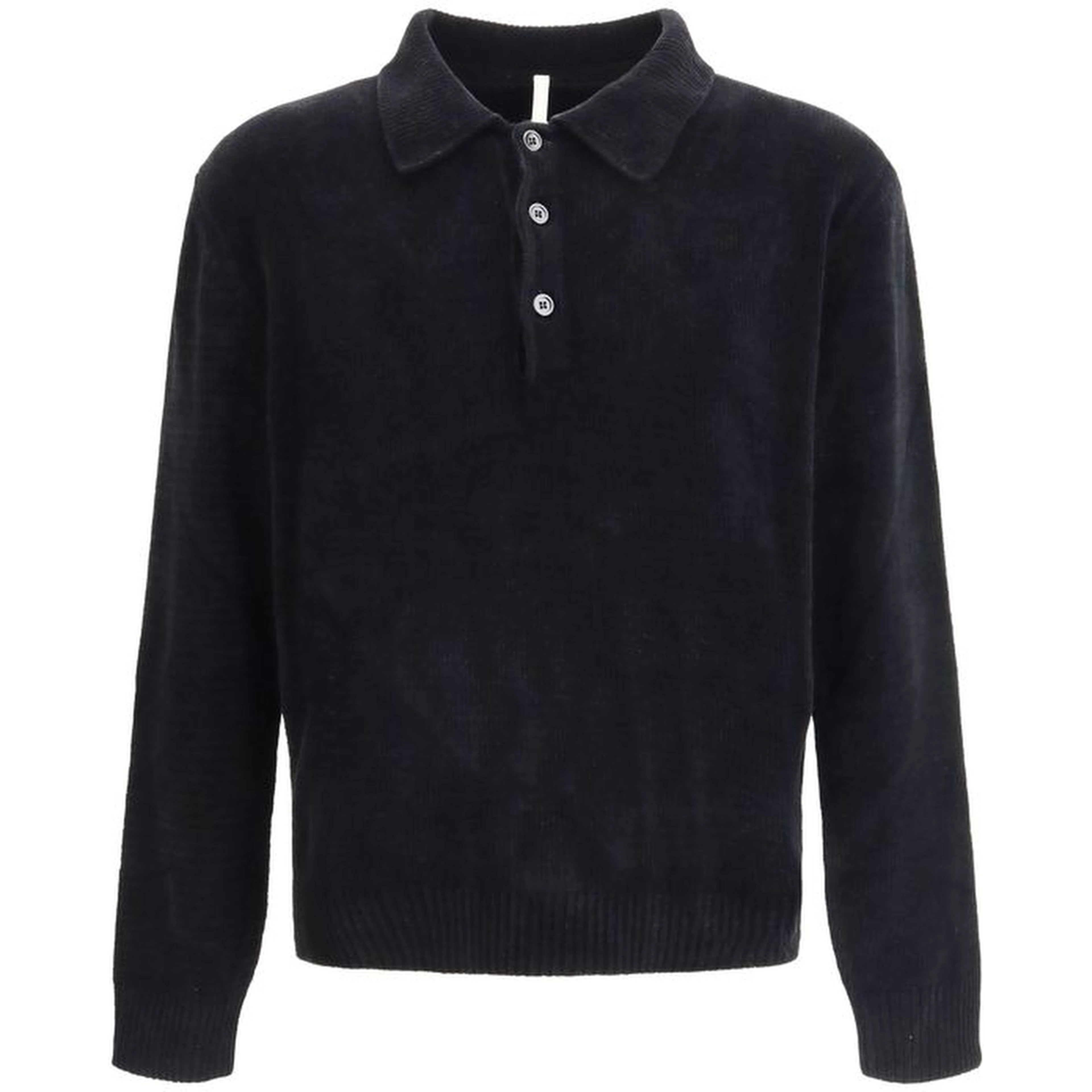 Black Cotton Polo Shirt