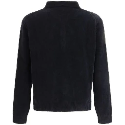 Black Cotton Polo Shirt